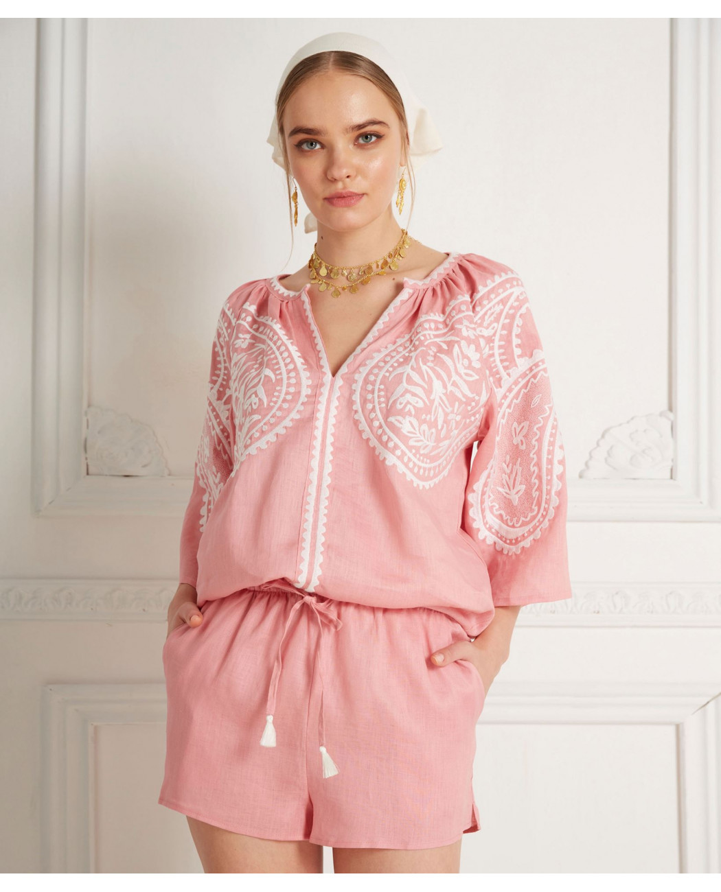 EMBROIDERED TOP EMBROIDERED TOP