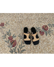 GREEK SALAD SANDALS KALAMOS BLACK