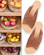 GREEK SALAD SANDALS KALAMOS BLACK