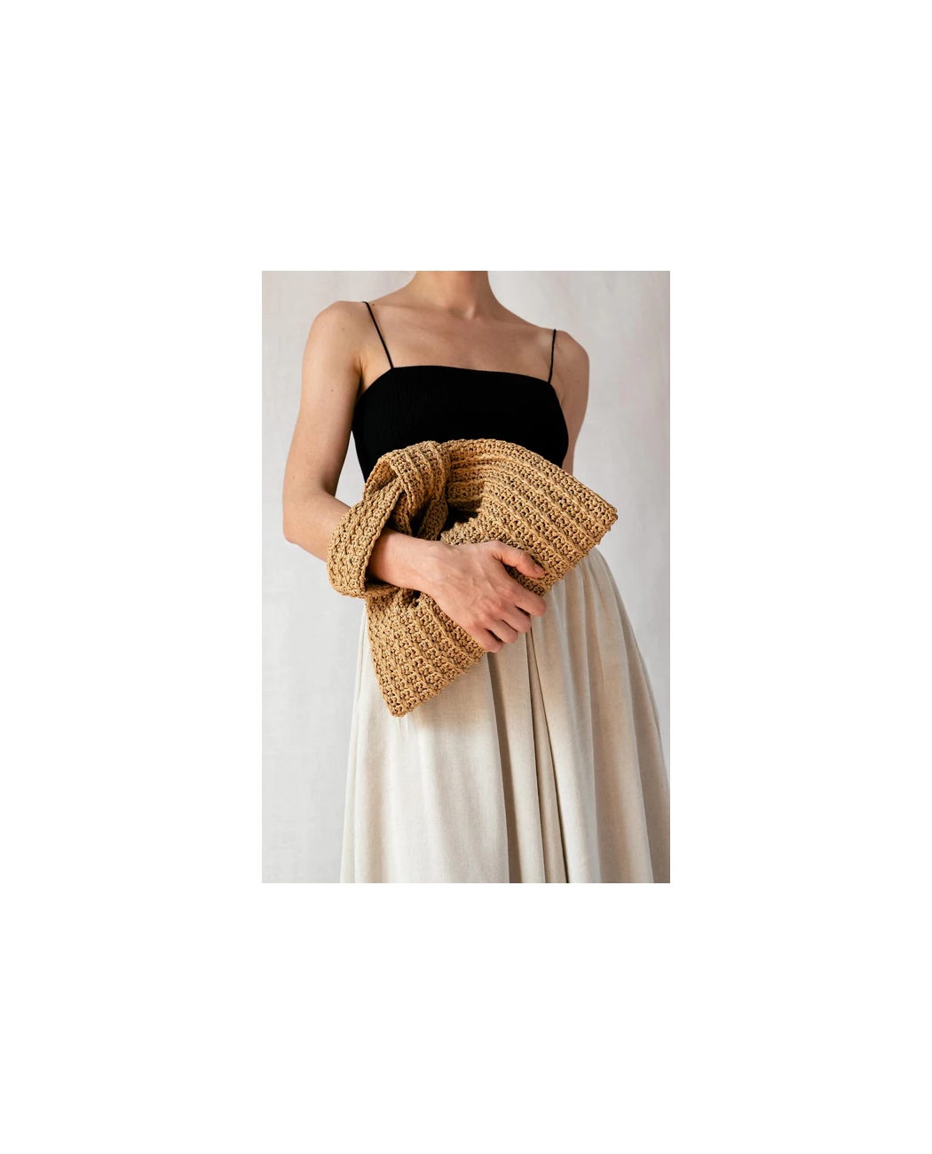 Raffia Knot Bag in Tan Raffia Knot Bag in Tan