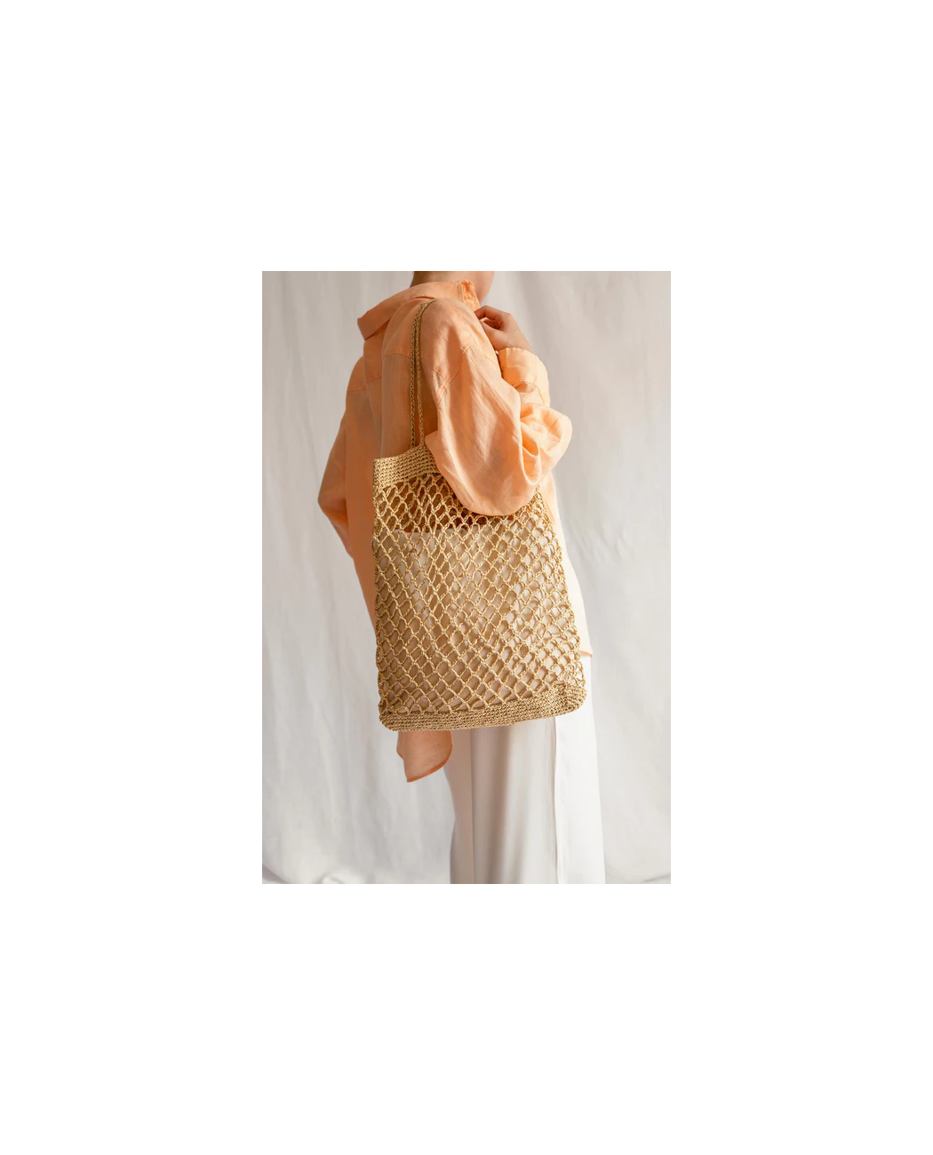 Raffia Net Bag in Natural Raffia Net Bag in Natural
