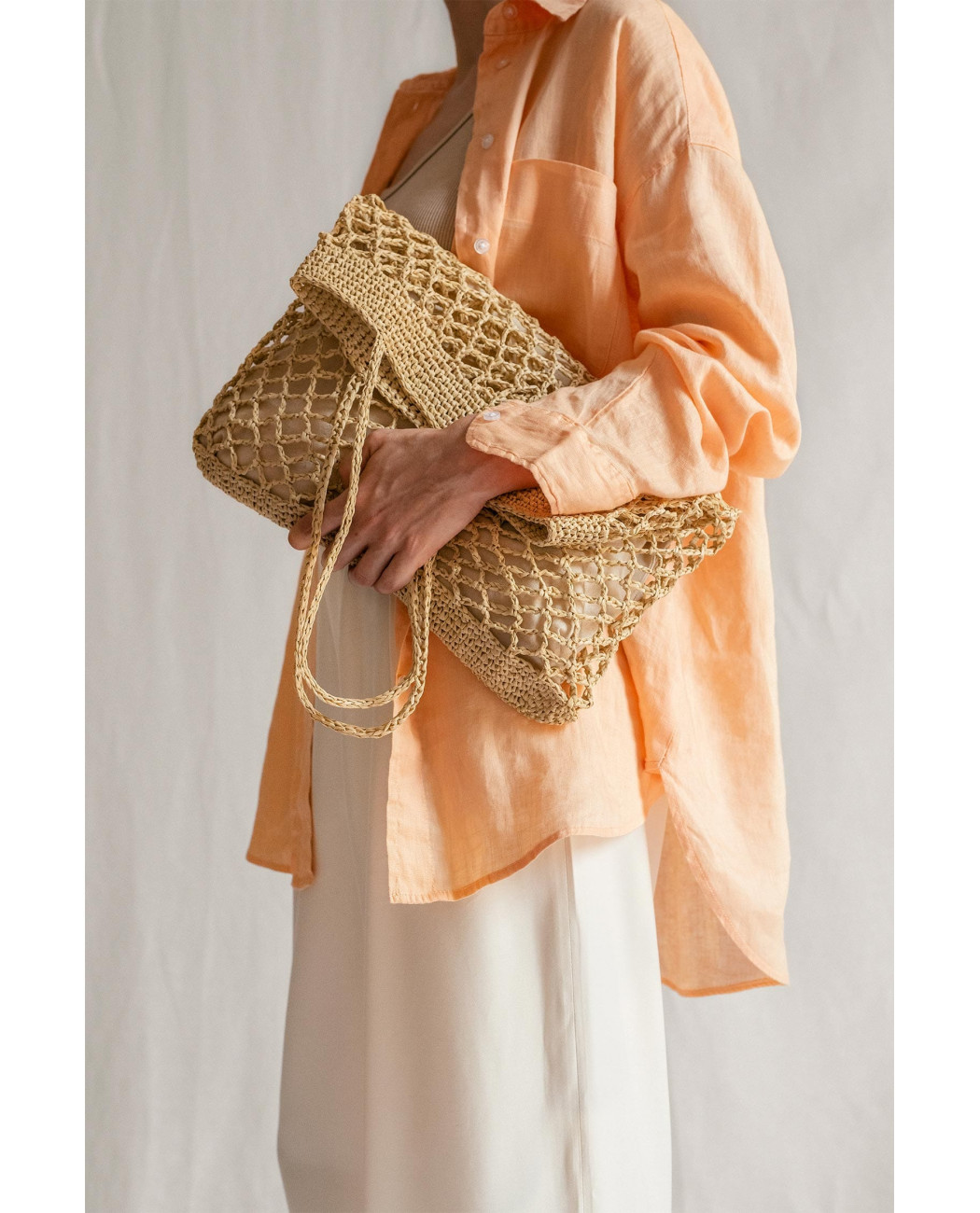 Raffia Net Bag in Natural Raffia Net Bag in Natural