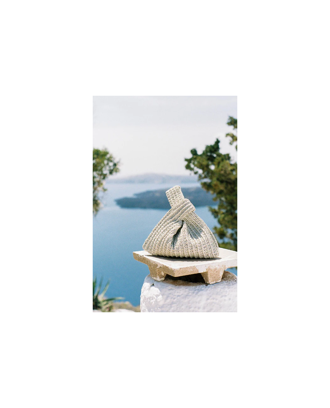 Raffia Knot Bag in Pearl Raffia Knot Bag in Pearl