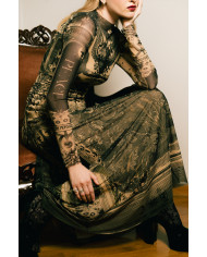 VALENTINE'S MESH LONG DRESS