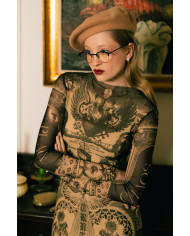 VALENTINE'S MESH LONG DRESS