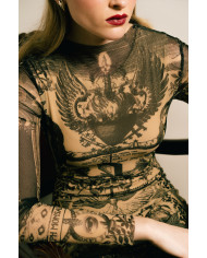 VALENTINE'S MESH LONG DRESS