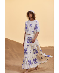 LUCID SEQUIN MIDI SKIRT