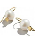 Hammered Pearl Earrings