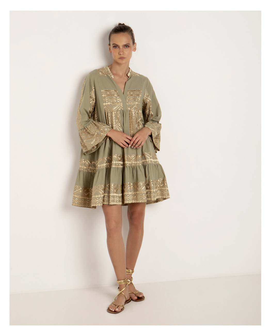 SHORT EMBROIDERED DRESS SHORT EMBROIDERED DRESS