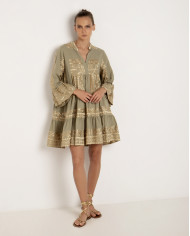 SHORT EMBROIDERED DRESS SHORT EMBROIDERED DRESS