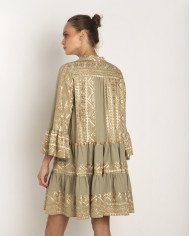 SHORT EMBROIDERED DRESS SHORT EMBROIDERED DRESS