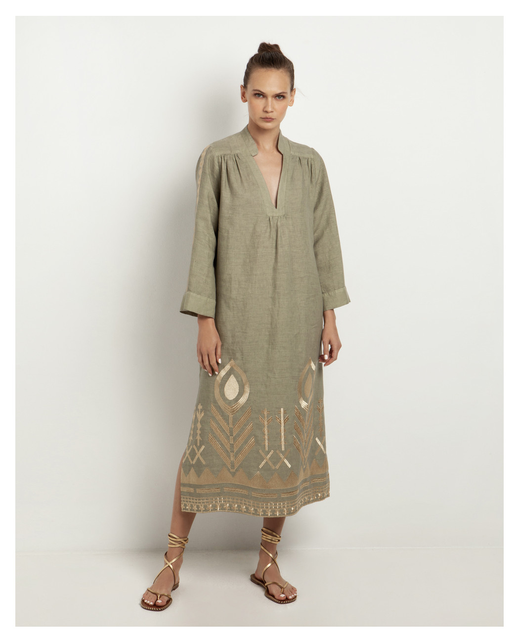 LONG EMBROIDERED DRESS LONG EMBROIDERED DRESS