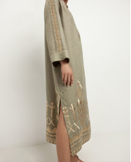 LONG EMBROIDERED DRESS