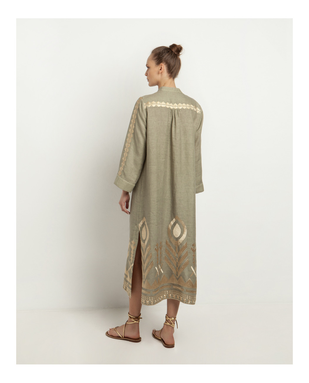 LONG EMBROIDERED DRESS LONG EMBROIDERED DRESS