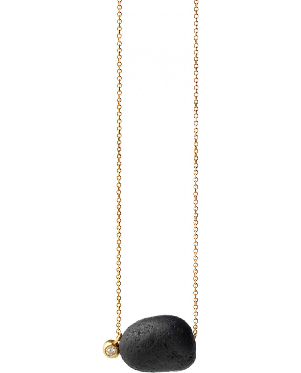 Pebble and Diamond Necklace