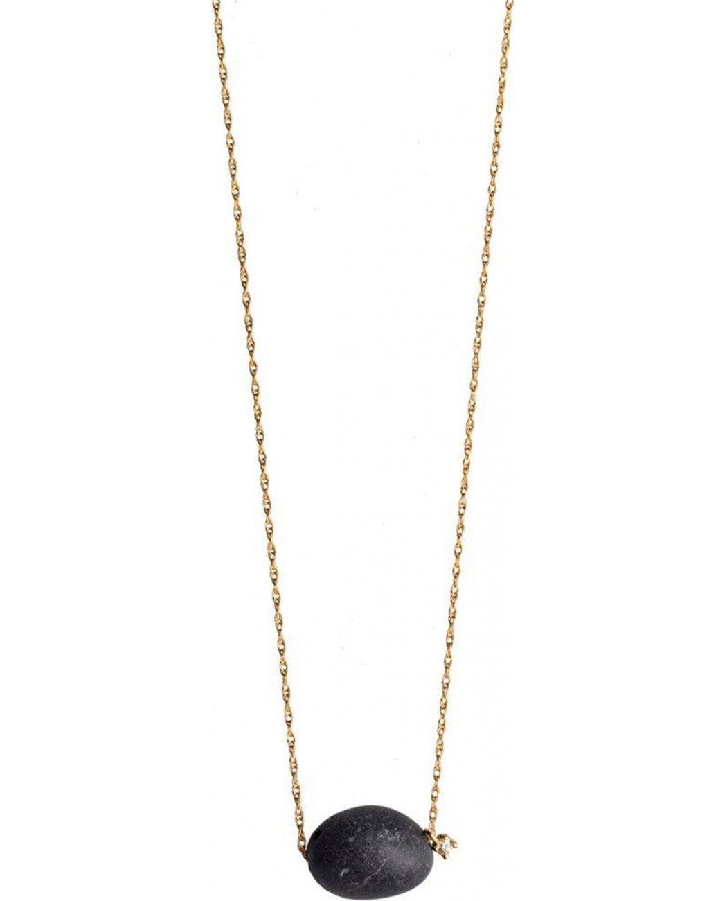 Pebble and Diamond Necklace