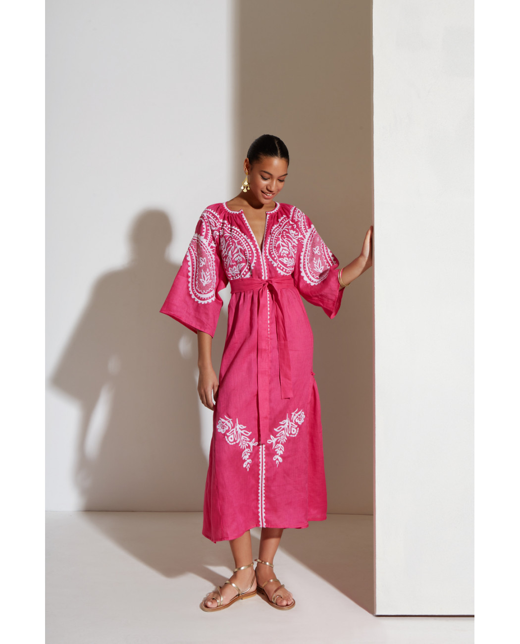 EMBROIDERED DRESS "ARETI" EMBROIDERED DRESS "ARETI"