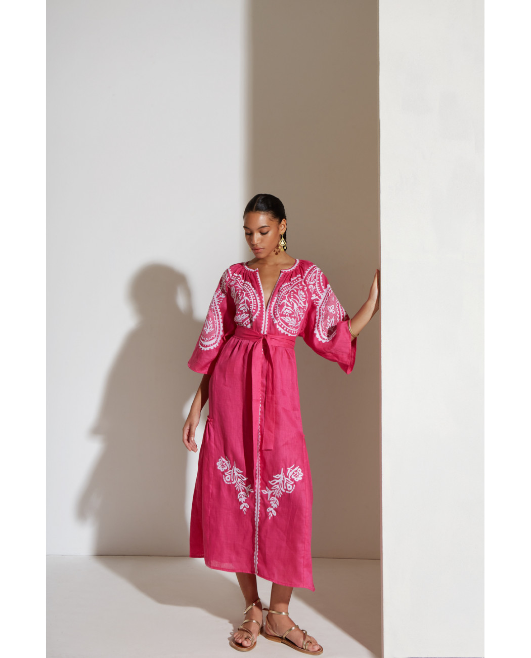 EMBROIDERED DRESS "ARETI" EMBROIDERED DRESS "ARETI"