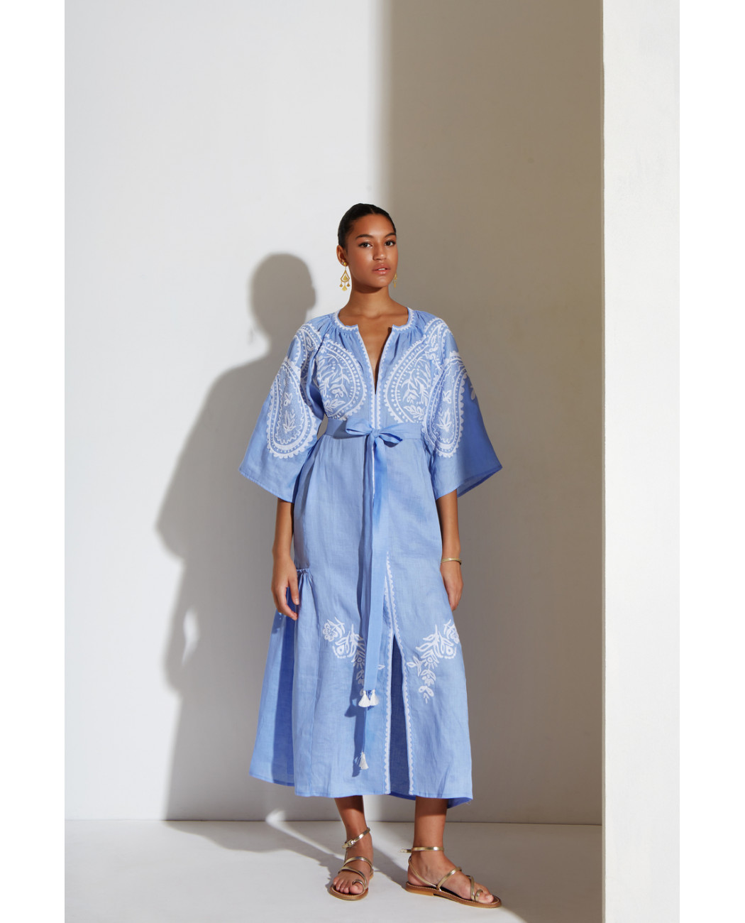 EMBROIDERED DRESS "ARETI" EMBROIDERED DRESS "ARETI"