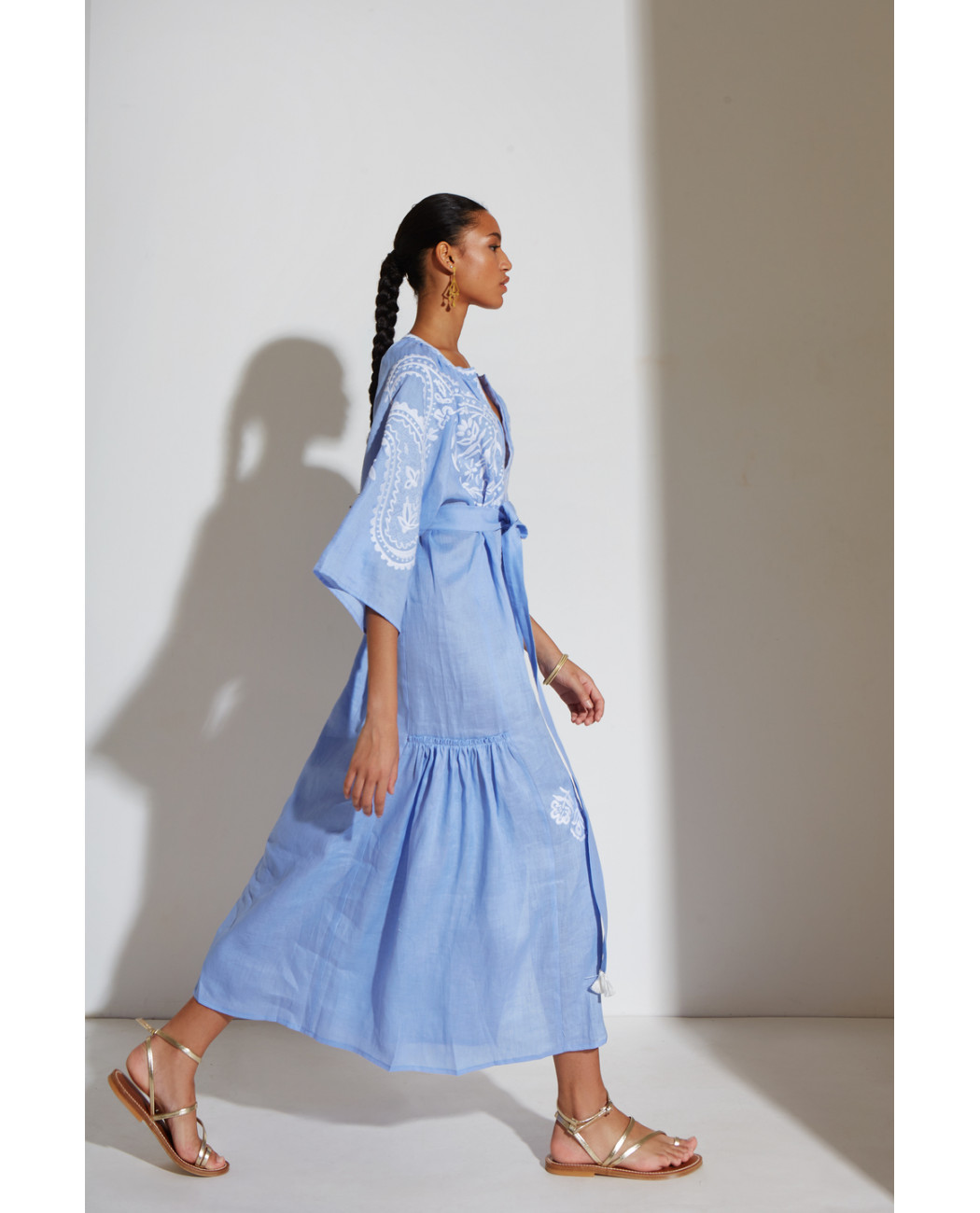 EMBROIDERED DRESS "ARETI" EMBROIDERED DRESS "ARETI"
