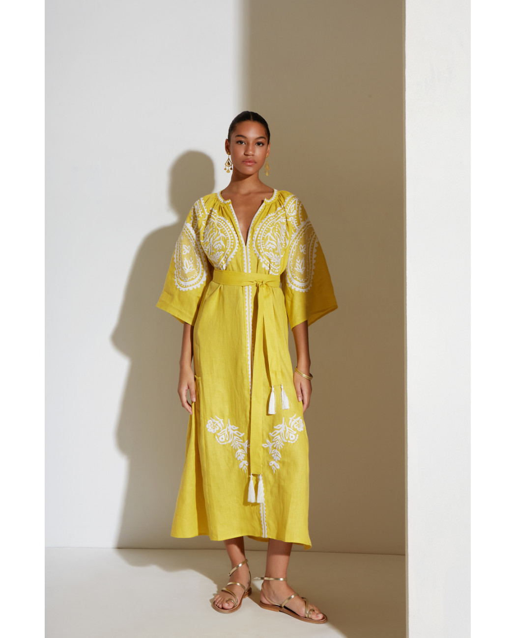 EMBROIDERED DRESS "ARETI" EMBROIDERED DRESS "ARETI"