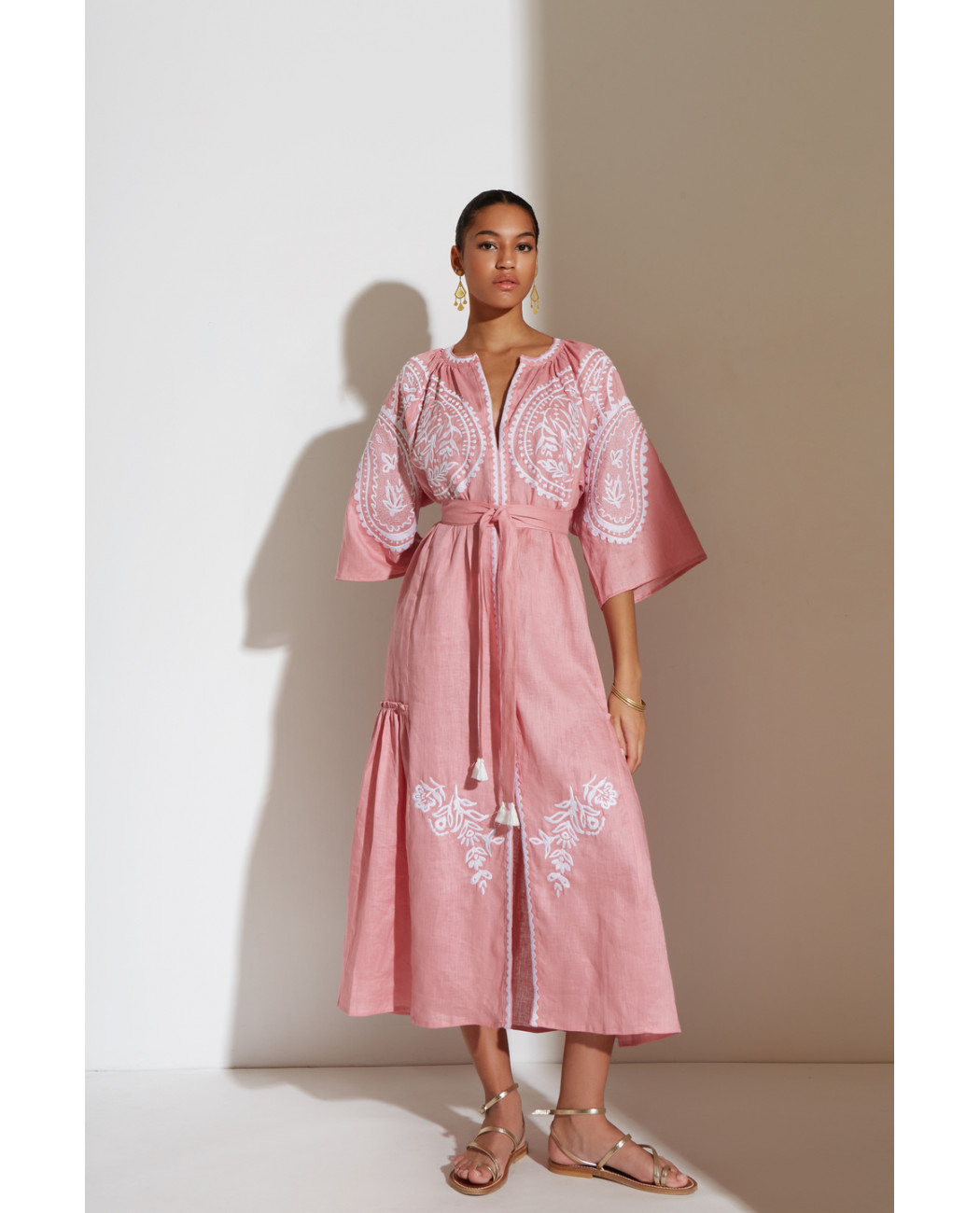 EMBROIDERED DRESS "ARETI" EMBROIDERED DRESS "ARETI"