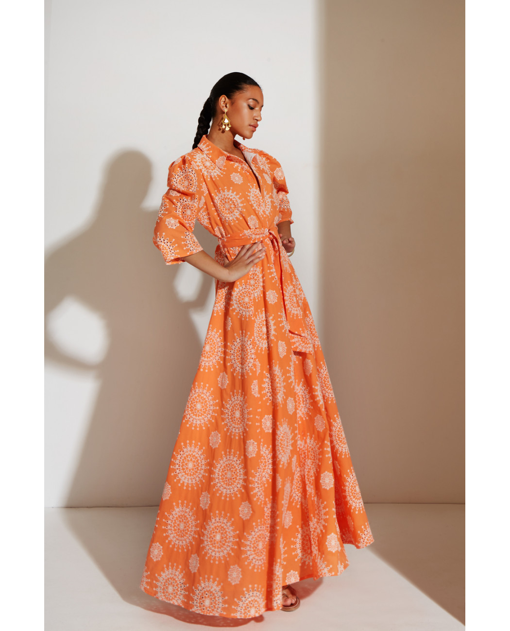 LONG EMBROIDERED DRESS LONG EMBROIDERED DRESS