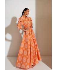 LONG EMBROIDERED DRESS