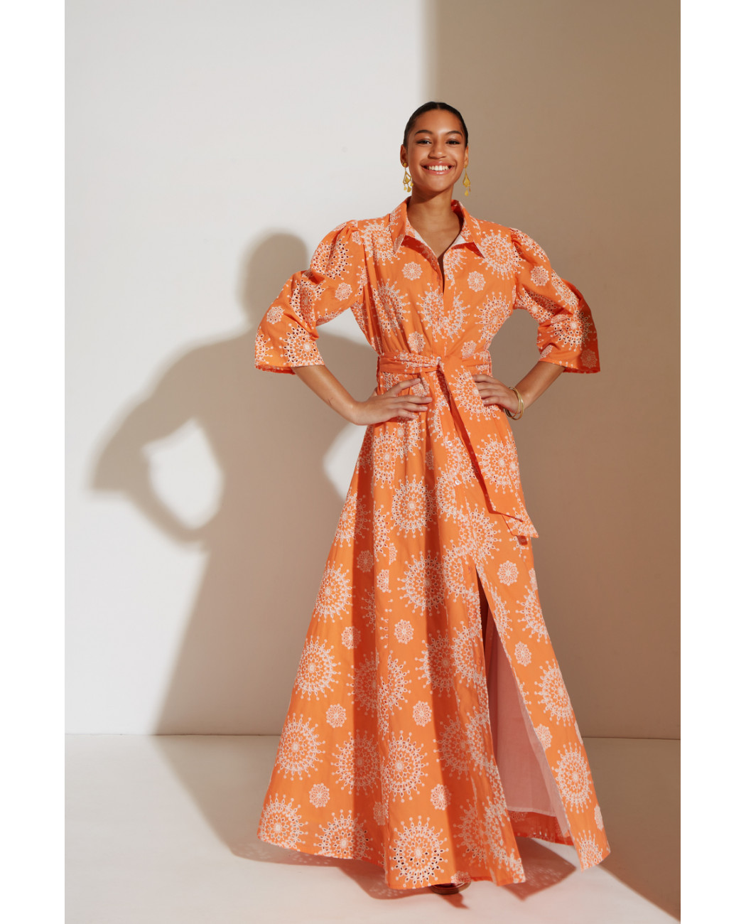 LONG EMBROIDERED DRESS LONG EMBROIDERED DRESS