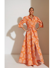 LONG EMBROIDERED DRESS