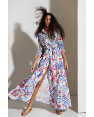 LONG EMBROIDERED DRESS