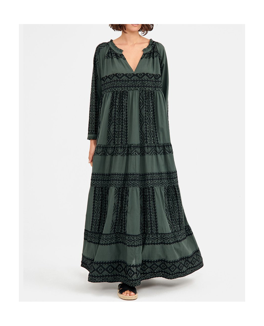 LONG EMBROIDERED DRESS LONG EMBROIDERED DRESS