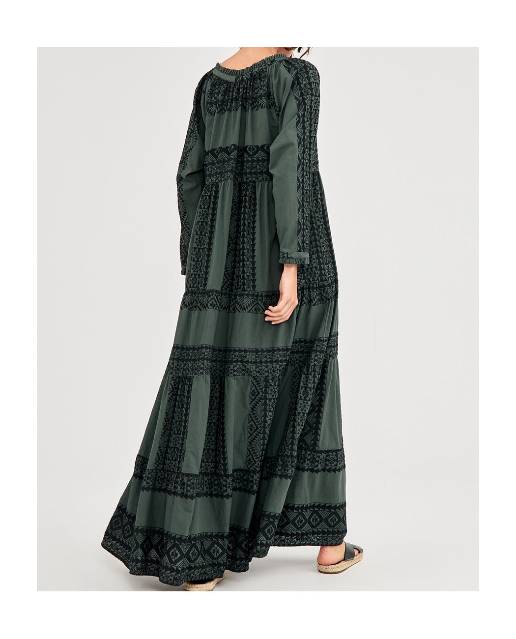 LONG EMBROIDERED DRESS LONG EMBROIDERED DRESS