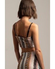 LUCID SEQUIN CROP TOP