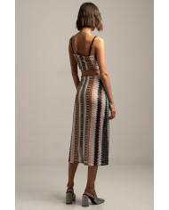 LUCID SEQUIN MIDI SKIRT