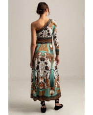 ARABESQUE ONE SHOULDER MAXI DRESS