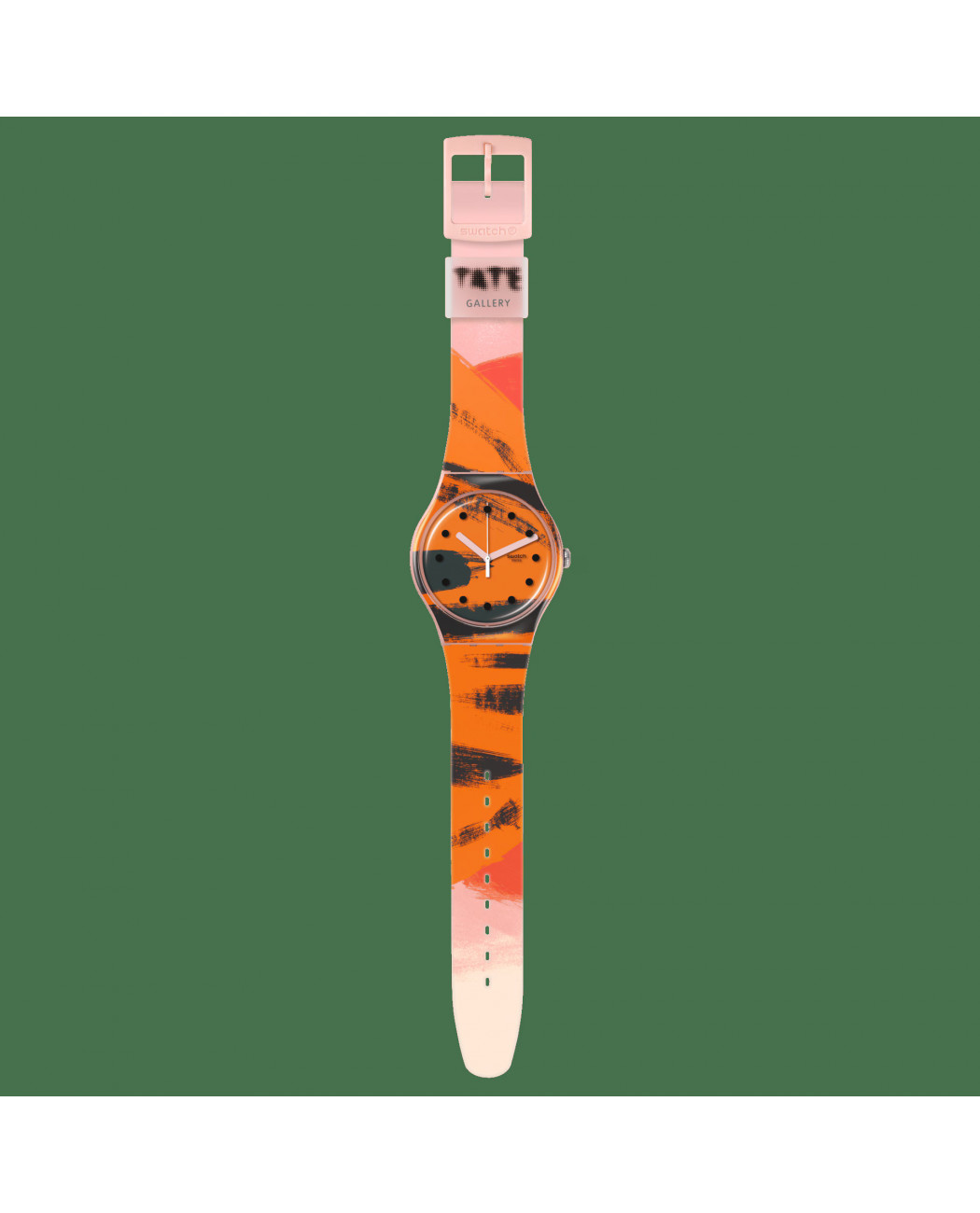 BARNS-GRAHAM'S ORANGE AND RED ON PINK