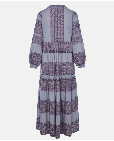 LONG EMBROIDERED DRESS
