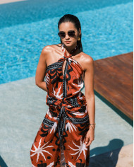 AMBER SILKY SLIT LONG DRESS AMBER SILKY SLIT LONG DRESS