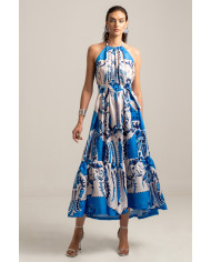 AMBER SILKY SLIT LONG DRESS AMBER SILKY SLIT LONG DRESS