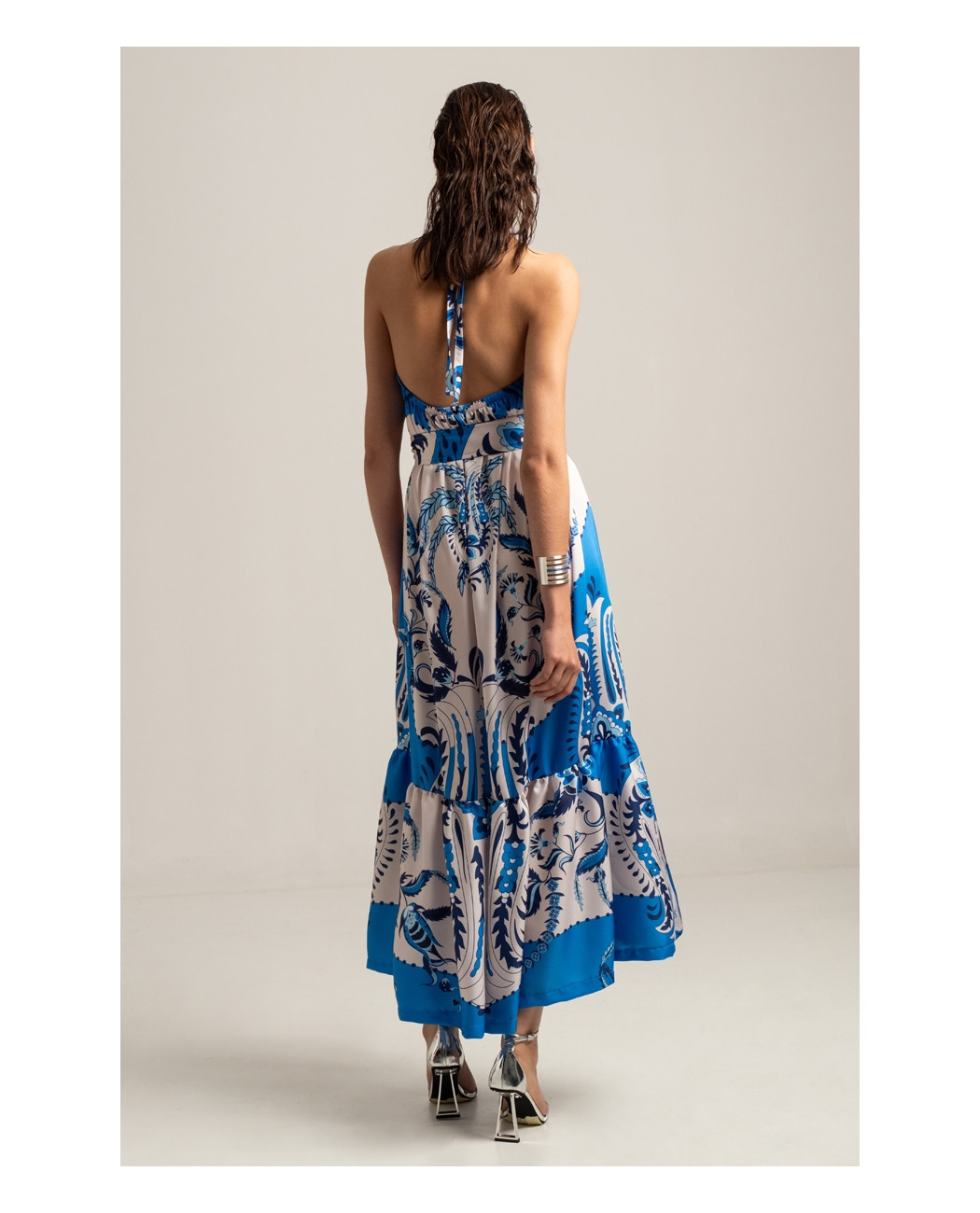 DAMASK SILKY LONG DRESS DAMASK SILKY LONG DRESS