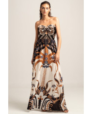 FOLIAGE MAXI TIE-ME DRESS FOLIAGE MAXI TIE-ME DRESS