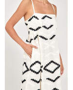 LONG EMBROIDERED DRESS