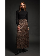 ANIMISM LONG SKIRT -Silky