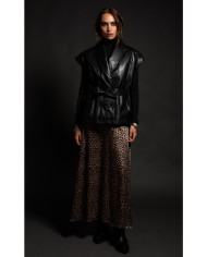 ANIMISM LONG SKIRT -Silky