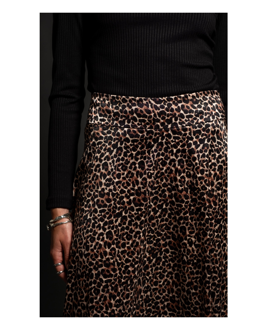 ANIMISM LONG SKIRT -Silky ANIMISM LONG SKIRT -Silky