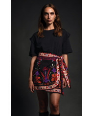 ROMANTICISM MINI WRAP SKIRT