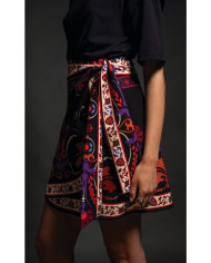 ROMANTICISM MINI WRAP SKIRT