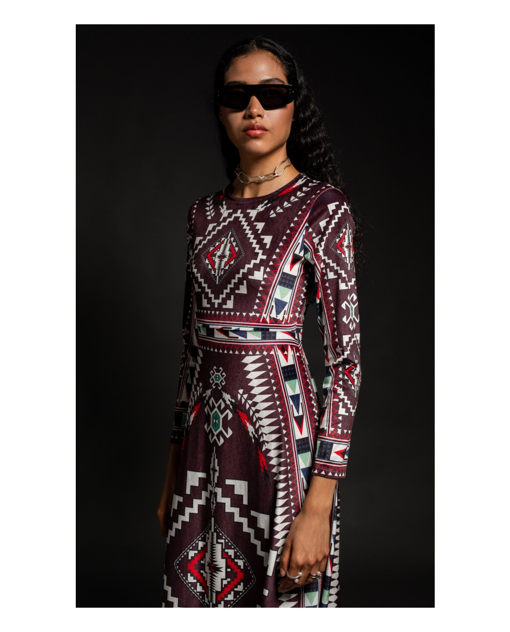 ECHO LONG DRESS -Velvet ECHO LONG DRESS -Velvet