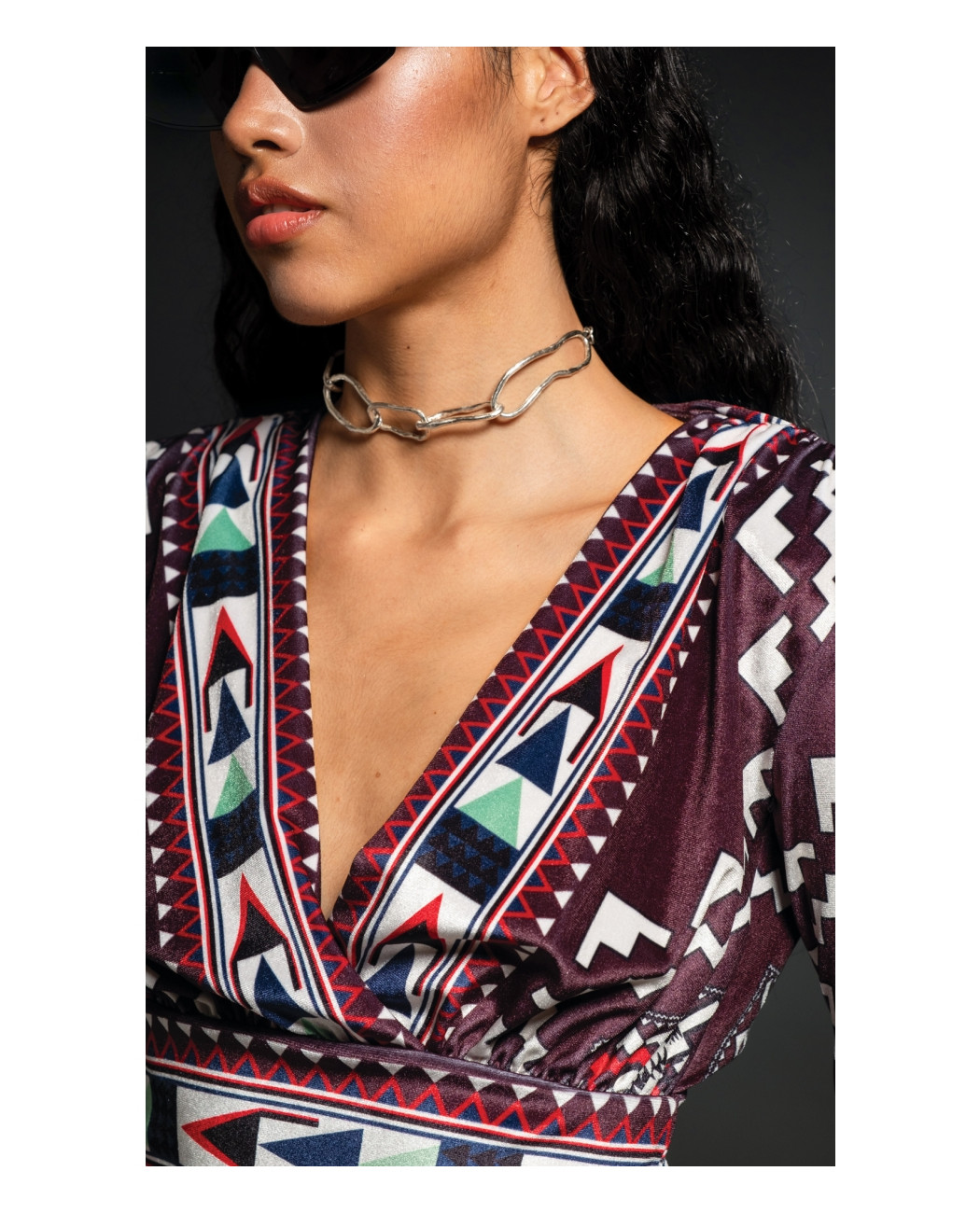 ECHO SHORT DRESS - Velvet ECHO SHORT DRESS - Velvet